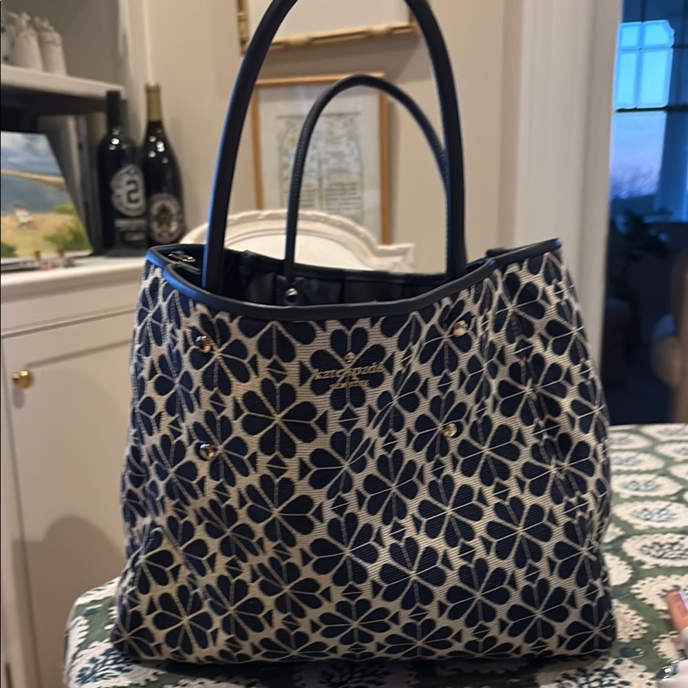 Kate Spade Blue and White Stylish Tote